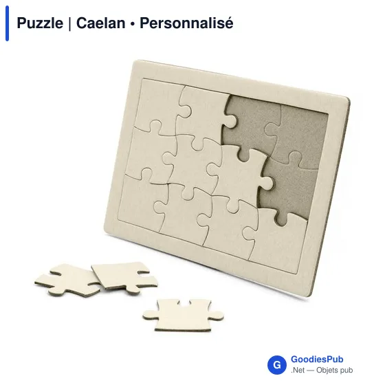 Puzzle personnalisable en papier avec logo - Caelan - Image 1