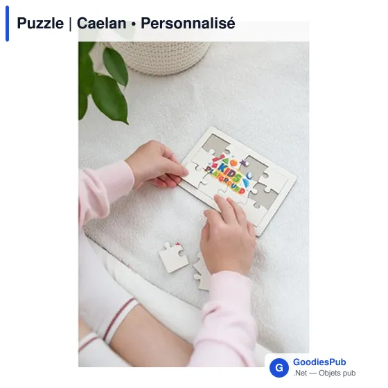Puzzle personnalisable en papier avec logo - Caelan - Image 2