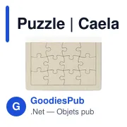 Puzzle personnalisable en papier avec logo - Caelan - Miniature 3