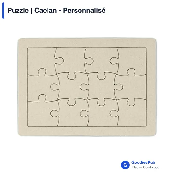 Puzzle personnalisable en papier avec logo - Caelan - Image 3