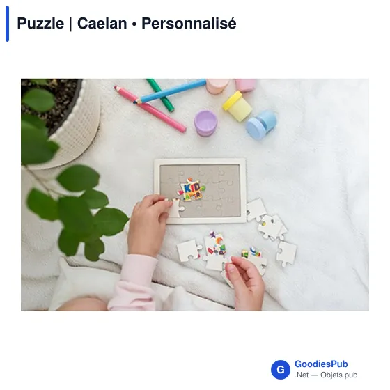 Puzzle personnalisable en papier avec logo - Caelan - Image 6