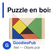 Puzzle en bois personnalisable Maximilian avec logo - Miniature 1