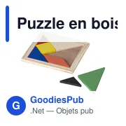 Puzzle en bois personnalisable Maximilian avec logo - Miniature 2