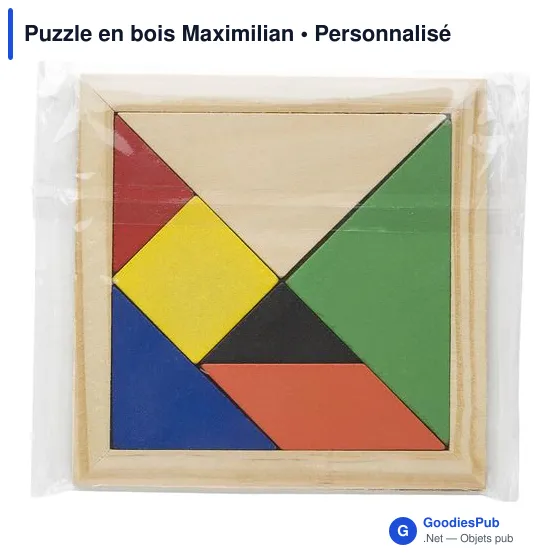 Puzzle en bois personnalisable Maximilian avec logo - Image 6