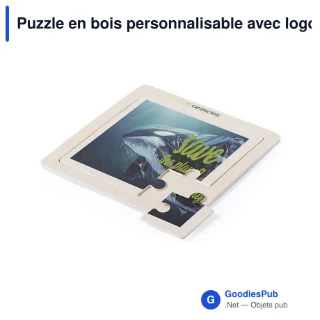 Puzzle en bois personnalisable avec logo - Sutrox