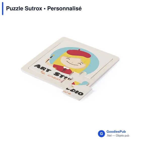 Puzzle en bois personnalisable avec logo - Sutrox - Image 3