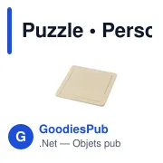 Puzzle en bois personnalisable avec logo - 9 pièces - Miniature 2