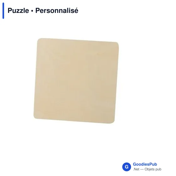 Puzzle en bois personnalisable avec logo - 9 pièces - Image 4