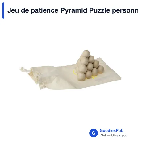 Jeu de patience Pyramid Puzzle personnalisable avec logo