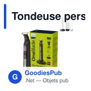 Tondeuse personnalisable Philips OneBlade Pro 360 visage et corps avec logo - Miniature 1