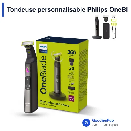 Tondeuse personnalisable Philips OneBlade Pro 360 visage et corps avec logo