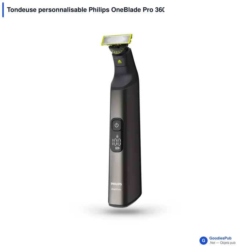 Tondeuse personnalisable Philips OneBlade Pro 360 visage et corps avec logo - Image 2