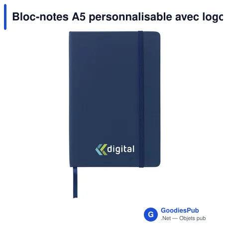 Bloc-notes A5 personnalisable avec logo - Quadra Notebook