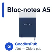 Bloc-notes A5 personnalisable avec logo - Quadra Notebook - Miniature 2