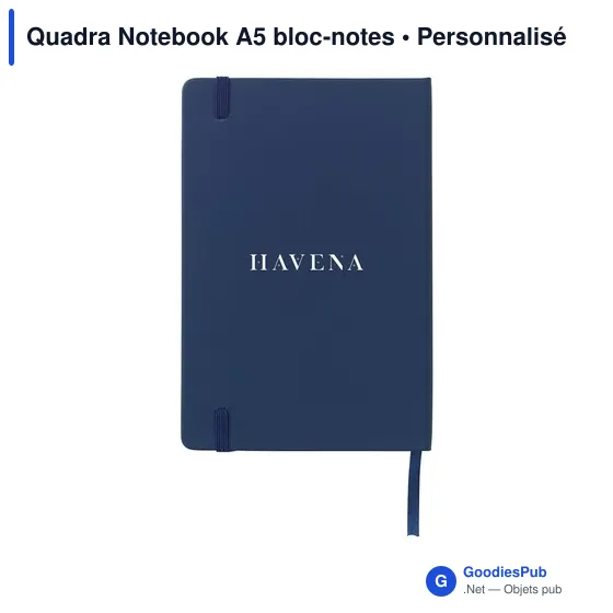 Bloc-notes A5 personnalisable avec logo - Quadra Notebook - Image 2