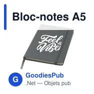 Bloc-notes A5 personnalisable avec logo - Quadra Notebook - Miniature 11