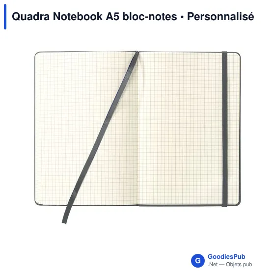 Bloc-notes A5 personnalisable avec logo - Quadra Notebook - Image 12