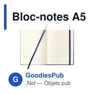 Bloc-notes A5 personnalisable avec logo - Quadra Notebook - Miniature 4
