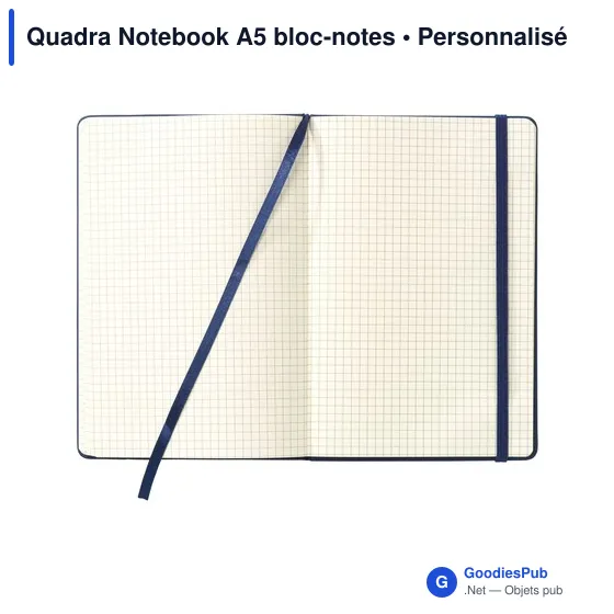 Bloc-notes A5 personnalisable avec logo - Quadra Notebook - Image 4