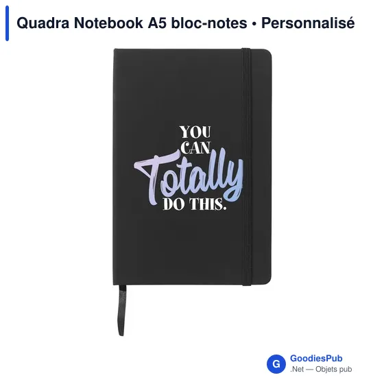 Bloc-notes A5 personnalisable avec logo - Quadra Notebook - Image 5