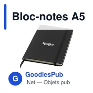 Bloc-notes A5 personnalisable avec logo - Quadra Notebook - Miniature 7