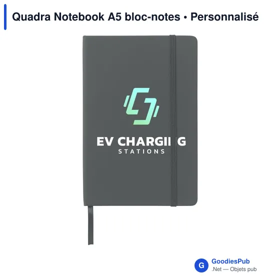 Bloc-notes A5 personnalisable avec logo - Quadra Notebook - Image 9