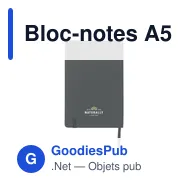 Bloc-notes A5 personnalisable avec logo - Quadra Notebook - Miniature 10