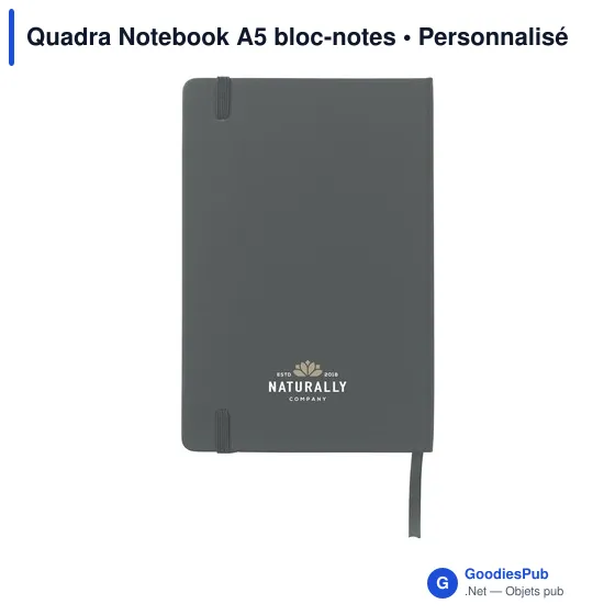 Bloc-notes A5 personnalisable avec logo - Quadra Notebook - Image 10