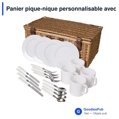 Panier pique-nique personnalisable avec logo - QualityTime
