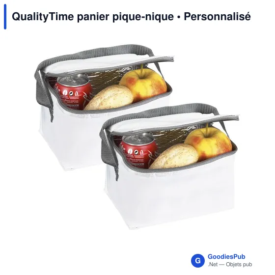 Panier pique-nique personnalisable avec logo - QualityTime - Image 2