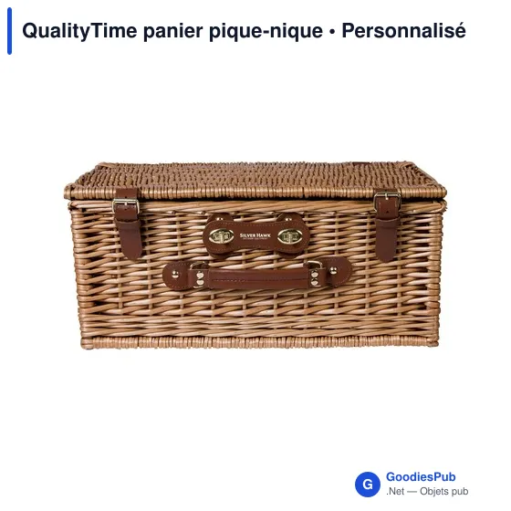 Panier pique-nique personnalisable avec logo - QualityTime - Image 5