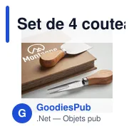 Set de 4 couteaux à fromage personnalisables avec logo - Miniature 3