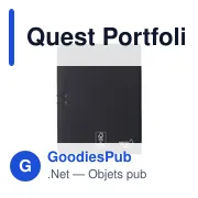 Porte-documents A4 personnalisable Quest Portfolio avec logo - Miniature 1