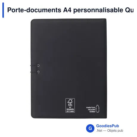 Porte-documents A4 personnalisable Quest Portfolio avec logo