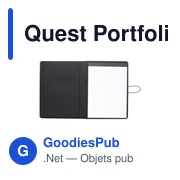 Porte-documents A4 personnalisable Quest Portfolio avec logo - Miniature 2