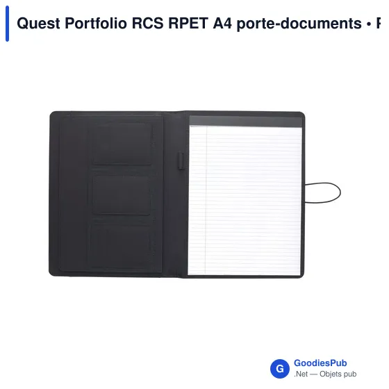 Porte-documents A4 personnalisable Quest Portfolio avec logo - Image 2