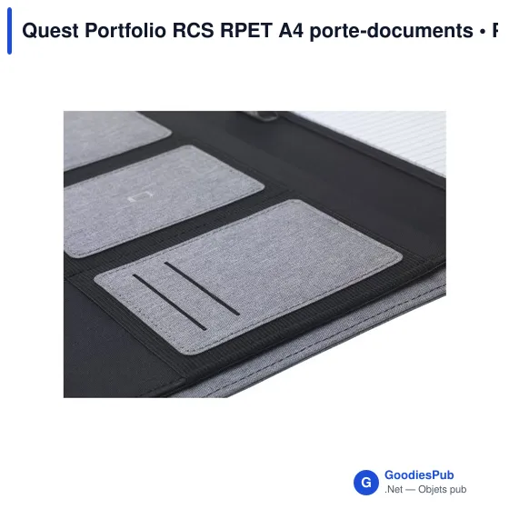 Porte-documents A4 personnalisable Quest Portfolio avec logo - Image 11