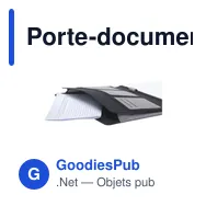 Porte-documents A4 personnalisable Quest Portfolio avec logo - Miniature 12