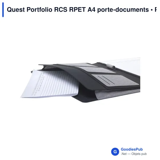 Porte-documents A4 personnalisable Quest Portfolio avec logo - Image 12
