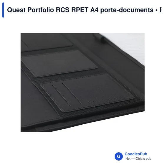 Porte-documents A4 personnalisable Quest Portfolio avec logo - Image 3