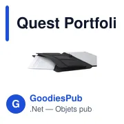 Porte-documents A4 personnalisable Quest Portfolio avec logo - Miniature 4