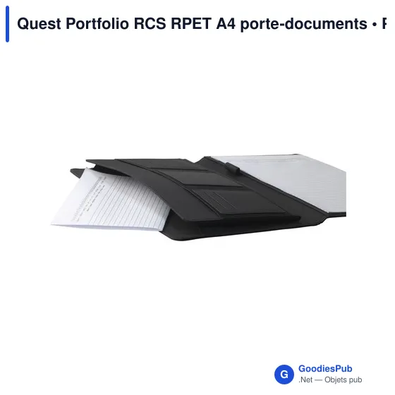 Porte-documents A4 personnalisable Quest Portfolio avec logo - Image 4
