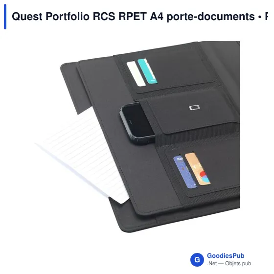 Porte-documents A4 personnalisable Quest Portfolio avec logo - Image 6
