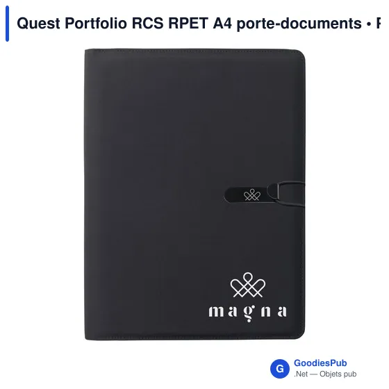 Porte-documents A4 personnalisable Quest Portfolio avec logo - Image 8