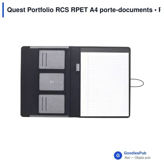 Porte-documents A4 personnalisable Quest Portfolio avec logo - Image 10