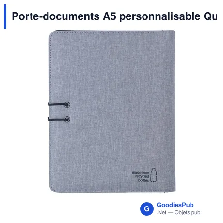 Porte-documents A5 personnalisable Quest Portfolio avec logo