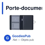 Porte-documents A5 personnalisable Quest Portfolio avec logo - Miniature 2