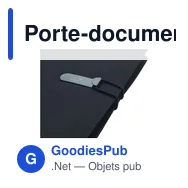 Porte-documents A5 personnalisable Quest Portfolio avec logo - Miniature 12