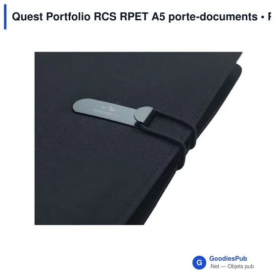 Porte-documents A5 personnalisable Quest Portfolio avec logo - Image 12