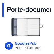 Porte-documents A5 personnalisable Quest Portfolio avec logo - Miniature 3
